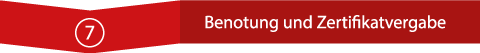 Bild: Benotung und Zertifikatvergabe